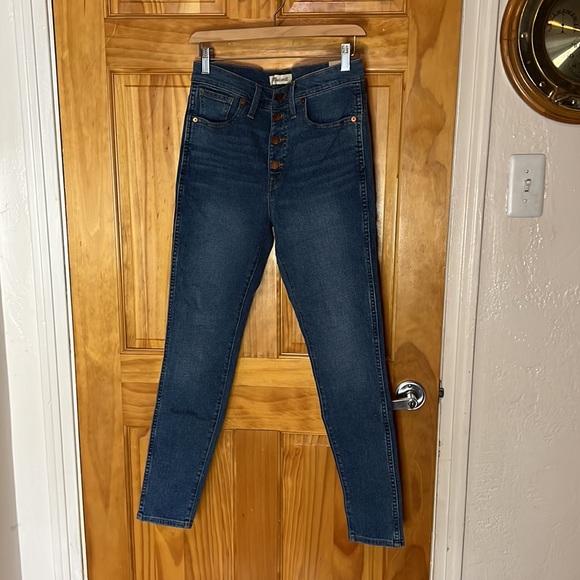 NWT Madewell 10 inch Button Front High Rise Skinny size 27 - Picture 9 of 10
